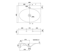 Раковина Scarabeo VEIL подвесная без перелива с одним отверстием цвет белый арт-6102 — фото 4, Раковины подвесные