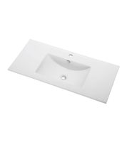 Раковина Orange B03-1000w встраиваемая, белый — фото 9, Раковины встраиваемые сверху