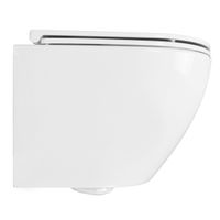 Унитаз подвесной PRO 370х490х360 безободковый, в комплекте с сидением микролифт арт-PRO-0001 — фото 7, Подвесные унитазы