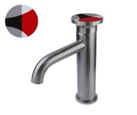 Смеситель для раковины Bronze de Luxe , графит/красный арт-9009GM-R — фото 1, Смесители для раковины