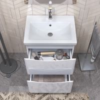 Тумба под раковину VIGO Glem 60 напольная белый арт-322 — фото 4, Тумбы под раковину