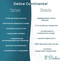 Ванна чугунная Delice Continental 130х70 с отверстиями под ручки и антискользящим покрытием DLR230641R-AS — фото 4, Чугунные ванны