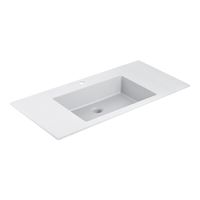 Раковина из искусственного камня, цвет белый арт-VCB-13100W — фото 2, Раковины встраиваемые сверху