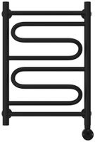 Полотенцесушитель электрический Стилье Формат 22 600х400 правый Матовый чёрный 31522-6040 — фото 1, Электрические полотенцесушители