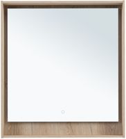 Зеркало Aquanet Милан 80 дуб светлый арт-00336405 — фото 2, Зеркала в ванную комнату