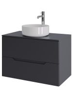 Товар: Orange Line тумба с раковиной подвесная 80 см, графит/белый арт-Li-80TugMDF+B09-360W - фото 6 Orange Line тумба с раковиной подвесная 80 см, графит/белый арт-Li-80TugMDF+B09-360W — фото 6, Тумбы с раковиной