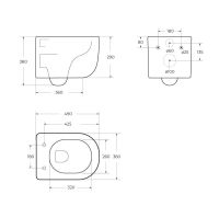 Унитаз подвесной безободковый с сиденьем и смывом TORNADO BelBagno SOFT-TOR арт-BB084CH-TOR/SC — фото 15, Подвесные унитазы