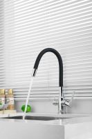 Смеситель для кухни с гибким изливом и подключением фильтра BELZ, хром, арт-B76814 — фото 3, Смесители для кухни