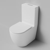 Унитаз напольный Grossman (640х360х835) безободковый,белый матовый с тонкой крышкой,микролифт,смыв торнадо,2 места арт-GR-4494MSQ — фото 4, Напольные унитазы