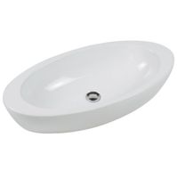 Раковина HATRIA NIDO Y0R201 накладная без отверстия без перелива цвет белый — фото 1, Раковины накладные