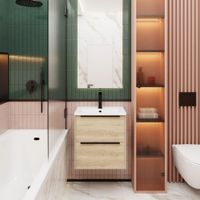 Товар: Тумба под раковину подвесная La Fenice Tesoro , натуральный арт-FNC-01-TES-DNN-60-2 - фото 3 Тумба под раковину подвесная La Fenice Tesoro , натуральный арт-FNC-01-TES-DNN-60-2 — фото 3, Тумбы под раковину