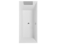 Ванна, Villeroy&Boch, Squaro, ширина, мм-1700, глубина, мм-750, высота, мм-500, водоизмещение (л)-195, форма-прямоугольная, слив-перелив-необходимо заказать, диаметр слива, мм-52, ножки-есть, материал-Quaryl, цвет-альпийский белый арт-UBQ170SQR2V-01 — фото 1, Акриловые ванны