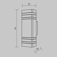 Товар: Настенный светильник (бра) Outdoor O578WL-02B - фото 8 Настенный светильник (бра) Outdoor O578WL-02B — фото 8, Уличное освещение