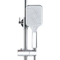 Душевая колонна Azario ARIZONA со смесителем для ванны, с поворотным изливом, прямоугольная, хром арт-AZ-20S — фото 3, Смеситель для ванны