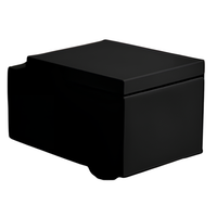 КОМПЛЕКТ Унитаз SIMAS FROZEN подвесной с креплением с сиденьем с крышкой с микролифтом цвет черный FZ18/F85.NE+FZ004.NE FZ18/F85.NE+FZ004.NE — фото 1, Подвесные унитазы