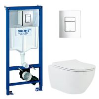 Товар: КОМПЛЕКТ Grohe + beWash: Инсталляция 38772001 Grohe Rapid SL + BeWash Bogen Унитаз подвесной безободковый с сиденьем микролифт белый глянец 88303201 GRH772303201 - фото 2 КОМПЛЕКТ Grohe + beWash: Инсталляция 38772001 Grohe Rapid SL + BeWash Bogen Унитаз подвесной безободковый с сиденьем микролифт белый глянец 88303201 GRH772303201 — фото 2, Комплекты унитаз + инсталляция