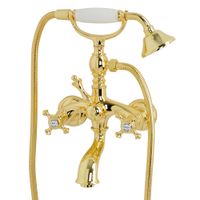 PRESTIGE См-ль д/ванны внешний, золото арт-31595 — фото 2, Смеситель для ванны