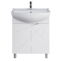 тумба Айсберг 60 (Уют 60) напольная, белая без умывальника MFR14755WT — фото 1, Комоды и тумбы для ванной комнаты