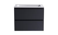 Товар: Нижний шкаф Альфа 70 с 2 ящиками темно-серый (RAL7024 матовый) + Раковина "Альфа 70" 03060004ral7024+04010006 - фото 1 Нижний шкаф Альфа 70 с 2 ящиками темно-серый (RAL7024 матовый) + Раковина "Альфа 70" 03060004ral7024+04010006 — фото 1, Тумбы с раковиной