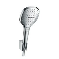 Товар: Душевой набор, Hansgrohe, Raindance Select E, диаметр лейки, мм-120, форма лейки-круглая, количество режимов-3, тип струи-RainAir, Rain, массажная, держатель для душа-есть, шланг-есть, длина шланга, мм-1250, цвет-хром арт-26700000 - фото 1 Душевой набор, Hansgrohe, Raindance Select E, диаметр лейки, мм-120, форма лейки-круглая, количество режимов-3, тип струи-RainAir, Rain, массажная, держатель для душа-есть, шланг-есть, длина шланга, мм-1250, цвет-хром арт-26700000 — фото 1, Душевые гарнитуры на штанге