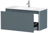 Тумба под раковину Allen Brau Gravity 100 1.370018.BGM синий матовый — фото 6, Тумбы под раковину