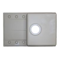 Кухонная мойка AZARIO Izmir 740х480х197 кварцевая, прямоугольная, сифон в комплекте, цвет Песочный арт-CS00097682 — фото 4, Кухонные мойки