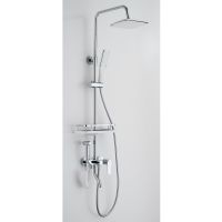 Душевая система Сантаком stOmega 7702, хром — фото 1, Душевые стойки