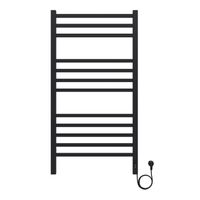 Полотенцесушитель электрический AZARIO ANCONA 500/1000 квадрат, 12 секций, диммер справа, черный арт-AZ71850B — фото 1, Электрические полотенцесушители