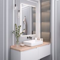 Зеркало с LED-подсветкой SIRIUS (70*100) /AQUA DE MARCO SIR70/100 — фото 4, Зеркала в ванную комнату