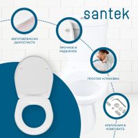 Товар: АНИМО Унитаз-компакт, верт. выпуск/в пол, 2-х реж. арматура, сиденье дюропласт, метал крепеж. САНТЕК арт-1WH302133 - фото 4 АНИМО Унитаз-компакт, верт. выпуск/в пол, 2-х реж. арматура, сиденье дюропласт, метал крепеж. САНТЕК арт-1WH302133 — фото 4, Напольные унитазы