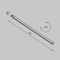 Шинопровод накладной/подвесной Technical CA012-TRX-900-B — фото 7, Шинопроводы