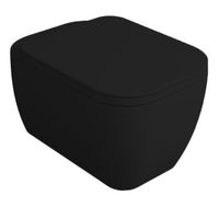 Унитаз SIMAS HENGES подвесной Безободковый цвет черный матовый HE18/F85.NM — фото 1, Подвесные унитазы