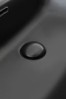 Донный клапан Aquanet черный матовый, с переливом арт-00333929 — фото 3, Донные клапаны