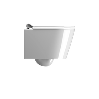 унитаз подвесной KUBE X безободковый с водоворотной системой смыва Swirlflush фаянсовый белый арт-941811 — фото 1, Подвесные унитазы