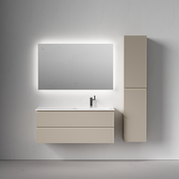 Тумба подвесная SANCOS Snob R правая 1195х445х500, c двумя ящиками оснащенными доводчиками, Beige Soft, арт. арт-SNR120RCE — фото 4, Тумбы под раковину