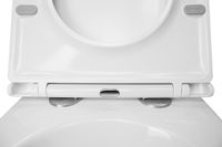 Унитаз подвесной AZARIO Porta 520х360х375 безободковый, быстросъемное сиденье микролифт арт-AZ-0064 — фото 8, Подвесные унитазы