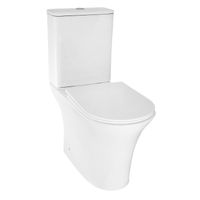 Унитаз напольный Azario FRETTA ROUND 650x340x790 безободковый, в комплекте прямым сиденьем микролифт арт-AZ-7121A — фото 1, Напольные унитазы