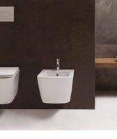 Биде GLOBO STONE подвесное с одним отверстием цвет белый арт-STS10BI — фото 2, Биде подвесные