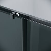 Душевое ограждение Grossman Cosmo 100.K33.02.110.21.10-200.K33.02.100.21.10 (110х100х195) раздвижная,черный матовый,стекло тонированное,2 места арт-120.K33.02.1110.21.10 — фото 6, Прямоугольные душевые уголки