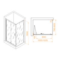 Душевой уголок RGW PA-142 (PA-21+Z-050-5) 1000x800 060814208-11 — фото 5, Душевые уголки