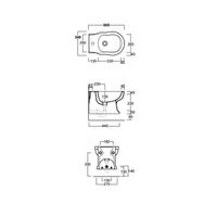 Биде SIMAS LONDRA подвесное с одним отверстием цвет белый LO919 — фото 2, Биде подвесные