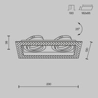 Встраиваемый светильник Technical DL003-02-W — фото 9, Точечные светильники