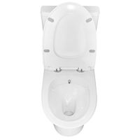 Унитаз-моноблок с функцией биде AZARIO Sente 375х665х785 напольный, безободковый, горизонтальный слив, сиденье дюропласт микролифт арт-AZ-8614B — фото 2, Напольные унитазы