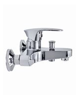 OneLife смеситель для ванны/душа однорычажный полимерный, хром арт-P09-100cr — фото 4, Смеситель для ванны