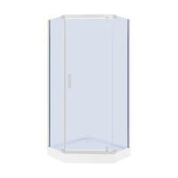 Ограждение VIVA90B N душевое Ceruttispa без поддона (90x90x195) — фото 122, Прямоугольные душевые уголки