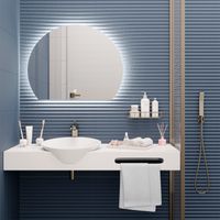 Зеркало с LED-подсветкой MOON (70*90) /AQUA DE MARCO Moon70/90 — фото 7, Зеркала в ванную комнату