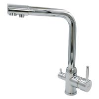 MILANO Смеситель д/кухни совмещенный с краном для питьевой воды, хром 32648 — фото 1, Смесители для кухни