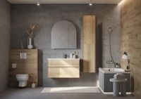 Зеркальный шкаф САНТА-БАРБАРА 80, графит арт-1A286502CB820 — фото 6, Зеркальные шкафы в ванную