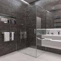 Душевой угол Veconi Rovigo RV-073, 1200х900х1950 хром, стекло прозрачное RV073-12090-01-C4 — фото 1, Прямоугольные душевые уголки