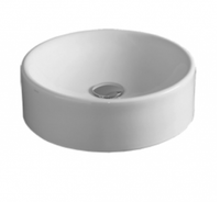 Раковина SIMAS FLOW накладная без отверстий цвет белый FL10 — фото 1, Раковины накладные